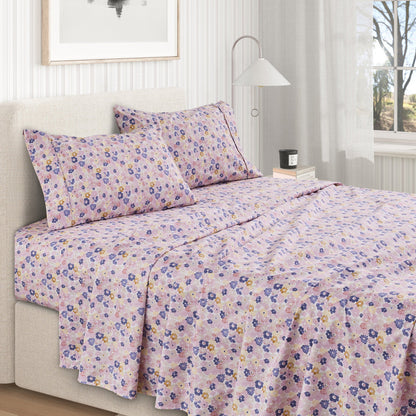 Watercolor Floral Sheet Set - Delia Collection by Great Bay Home