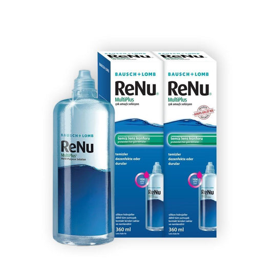 ReNu MultiPlus Contact Lens Solution Twin Pack 2x360ml by Beauty Care Bag