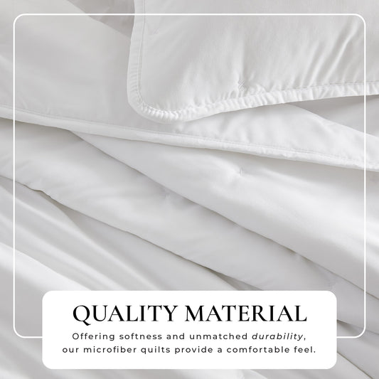Dot Stitched Quilt Set - Dot-Hemmed Collection by Great Bay Home