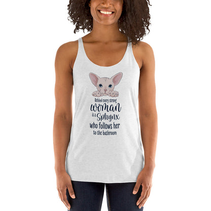 "BEHIND EVERY WOMAN" SPHYNX TANK by ReNewedPet