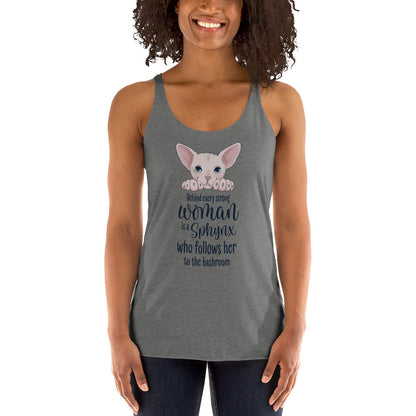 "BEHIND EVERY WOMAN" SPHYNX TANK by ReNewedPet