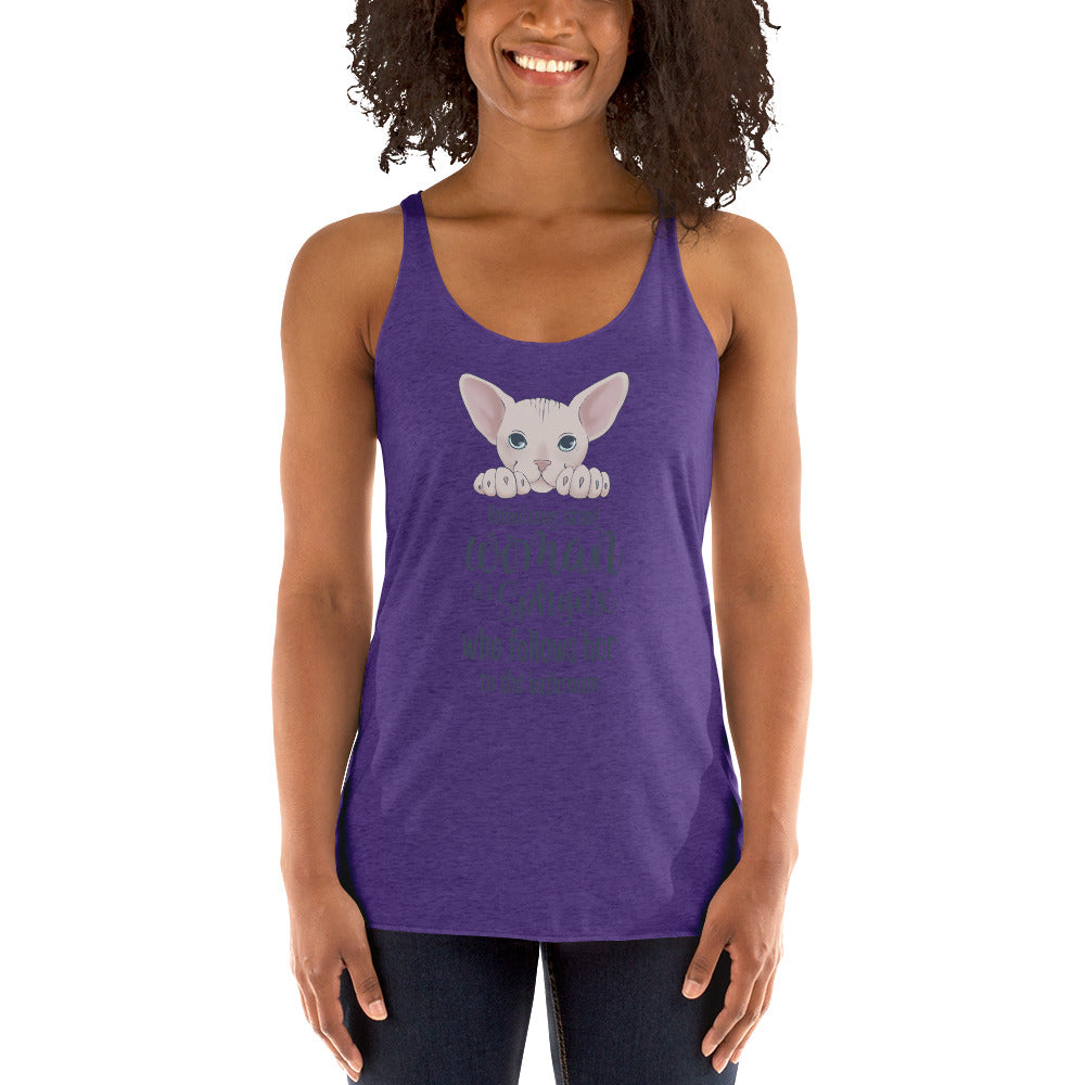 "BEHIND EVERY WOMAN" SPHYNX TANK by ReNewedPet