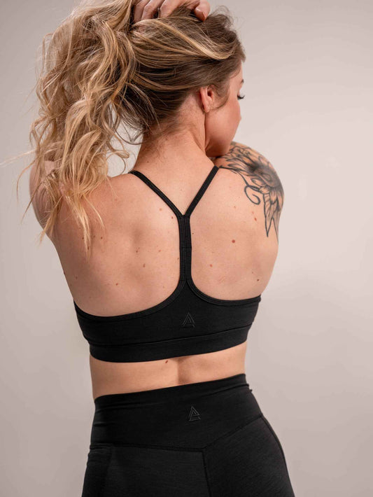 WOMEN'S | DEBUT SPORTS BRA : BLACK by Alpha Country Training + Nutrition