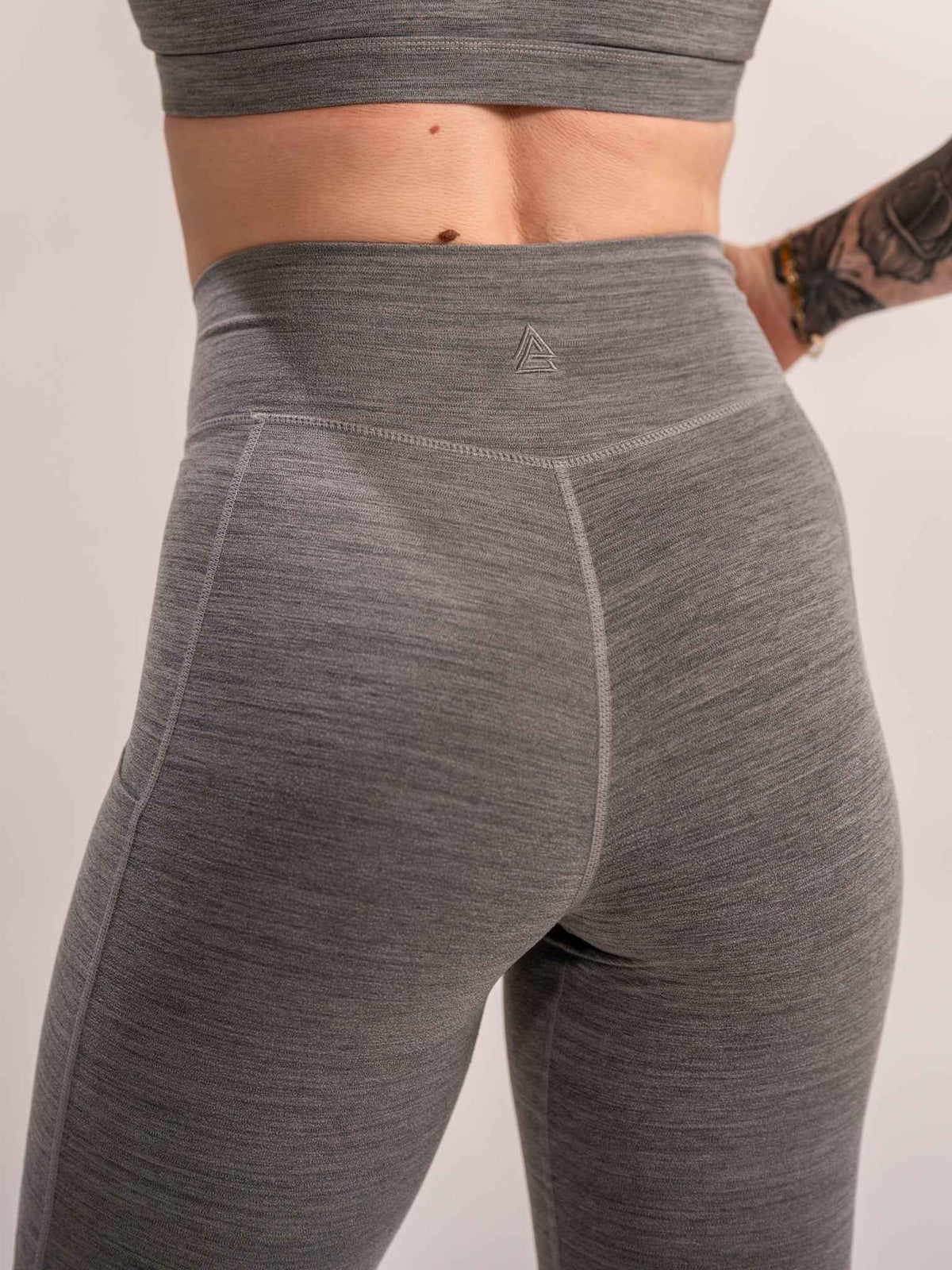 WOMEN'S | DEBUT MEGA-HIGH-RISE LEGGING : GRAY by Alpha Country Training + Nutrition
