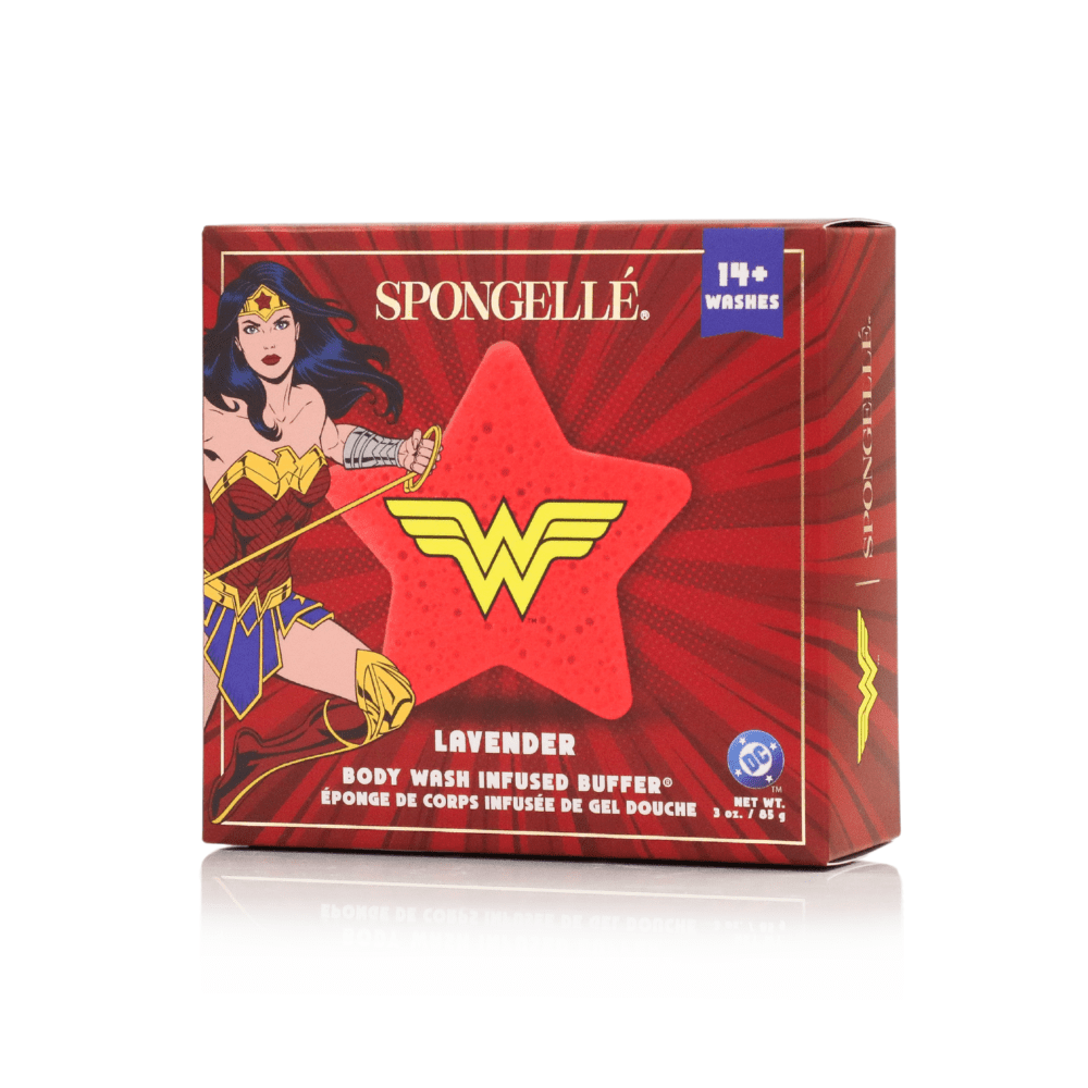 Wonder Woman™ Lavender Body Buffer | DC SuperheroBody Wash Infused BufferTorqelo.com