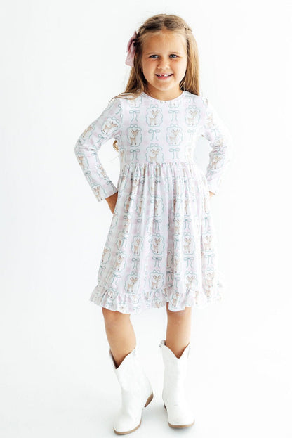 Woodland Whimsy L/S Ruffle Hem Twirl DressTwirl Dress - L/S - Ruffle HemTorqelo.com