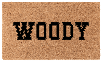 Woody Name Customizable Coir MatTorqelo.com