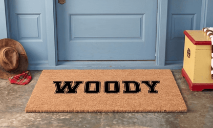Woody Name Customizable Coir MatTorqelo.com