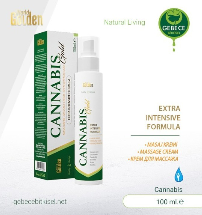 World Golden Cannabis Gold Hydrating Body Oil 100 ml by Beauty Care Bag