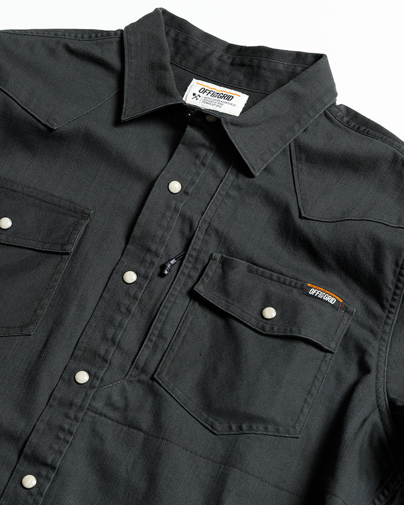 Earl Denim Shirt - Vintage Black by Off The Grid Surplus