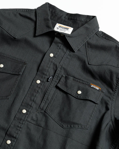 Earl Denim Shirt - Vintage Black by Off The Grid Surplus