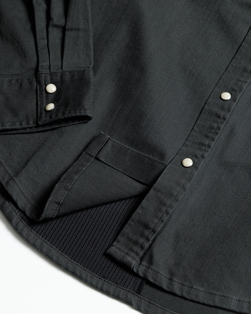 Earl Denim Shirt - Vintage Black by Off The Grid Surplus