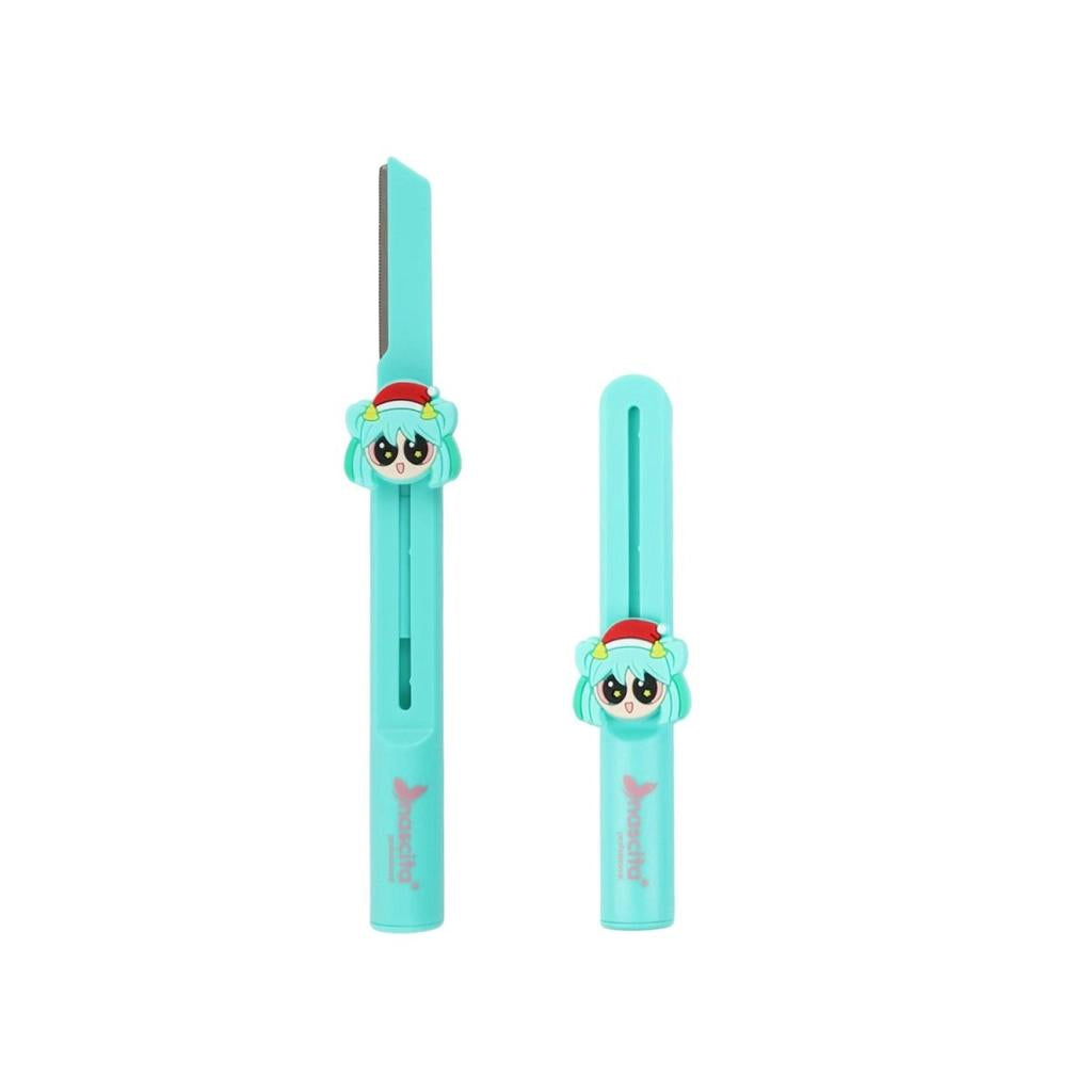 Nascita Pixy Pop Girls Eyebrow Razor Set for Precise Shaping Green by Beauty Care Bag