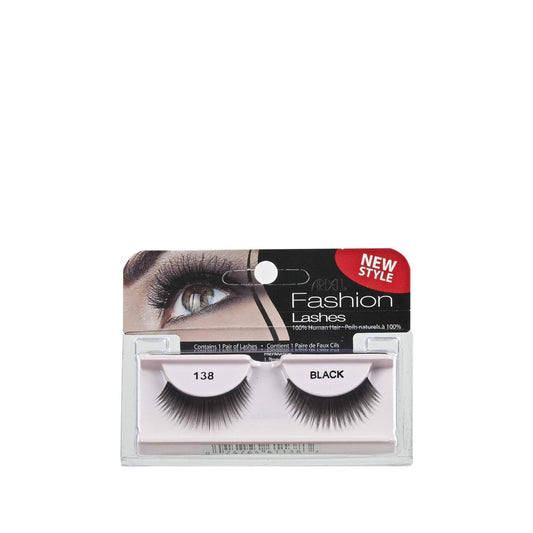 Ardell Glamour Black False Eyelashes No:138 - Enhance Your Eye Makeup with High-Quality, Easy-to-Apply Lashes by Beauty Care Bag