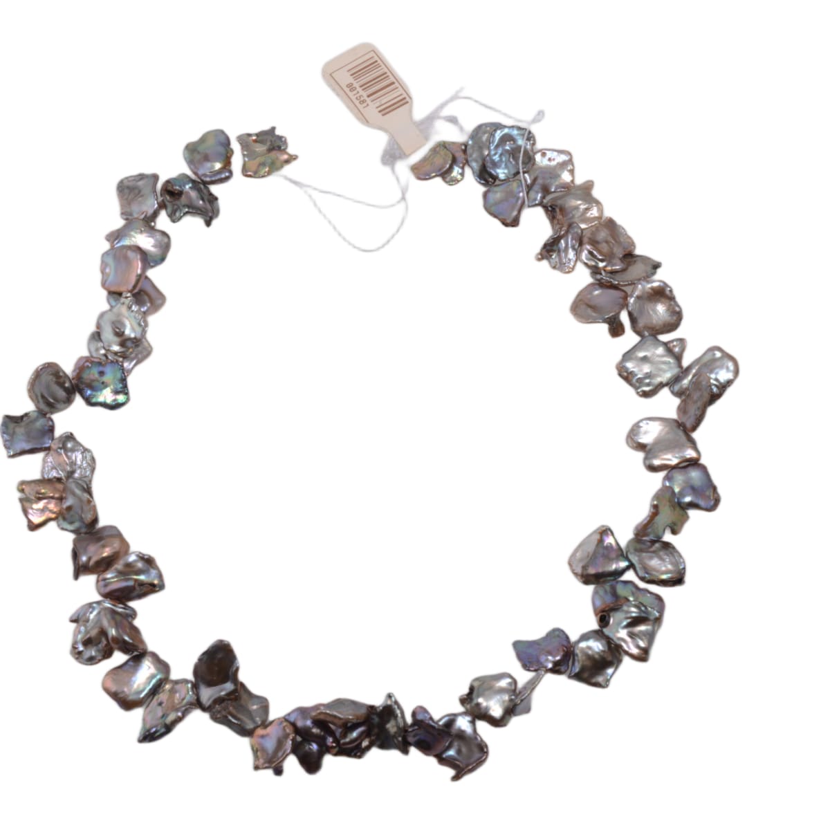 Gray Iridescent Keshi Pearl Strand 15in - Freshwater Baroque Pearls by Continental Bead Suppliers