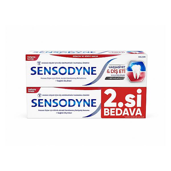 Sensodyne Sensitivity & Gum Plus Whitening Toothpaste 2x75ml by Beauty Care Bag