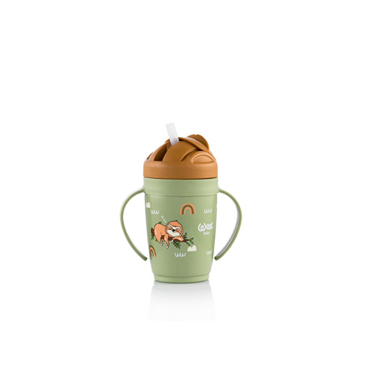 Wee Baby Friends Baby Sippy Cup with Soft Spout - 265 ml, Gentle on Gums, Easy Grip Handles, BPA Free by Beauty Care Bag