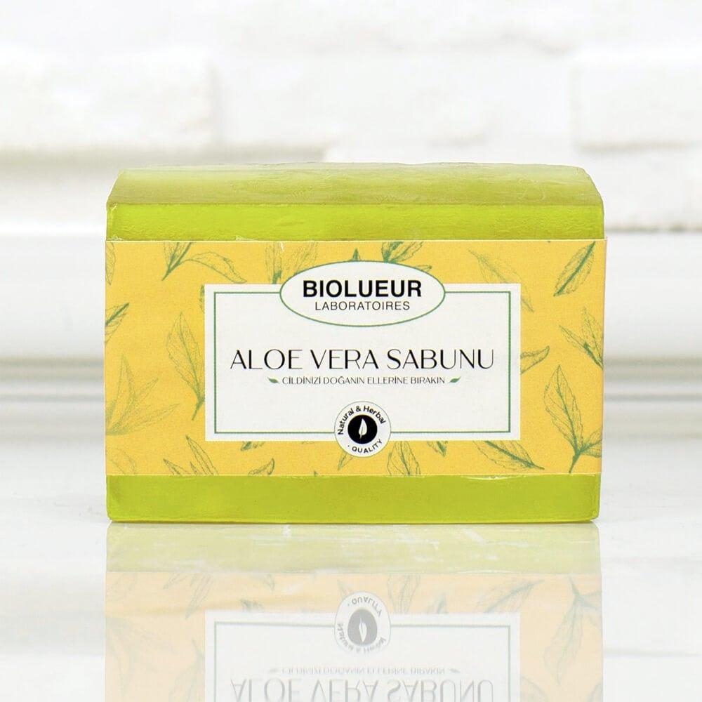 Biolueur Aloe Vera Soap - Natural Moisturizing & Anti-Aging Cleansing for Sensitive Skin, Paraben Free by Beauty Care Bag