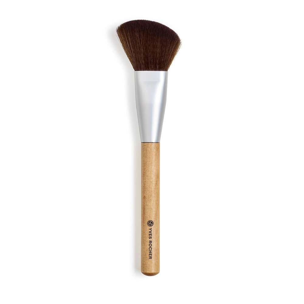 Angled Blush Brush for Seamless Cheek Definition by Beauty Care Bag