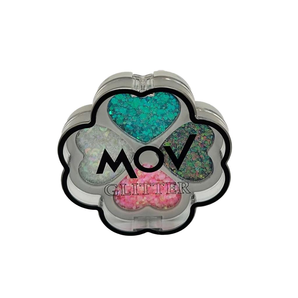 Mov Glitter Yonca Eyeshadow Palette No: 3 Sparkle Finish by Beauty Care Bag