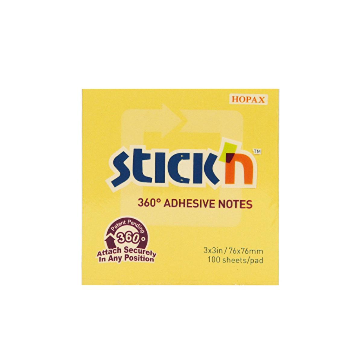Gõpta Stick'n Gold Sticky Notes: 360¡ Adhesive, Repositionable, 100 Sheets - Perfect for Home, Office, & School by Beauty Care Bag