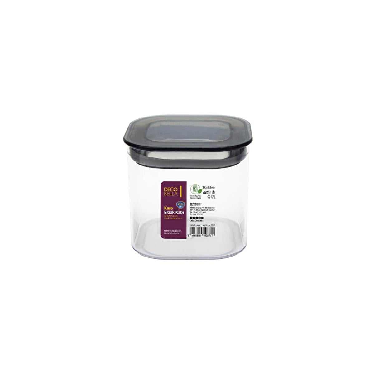 Decobella Airtight Food Storage Container - 500ml, Stackable, Non-Toxic, Dishwasher Safe by Beauty Care Bag
