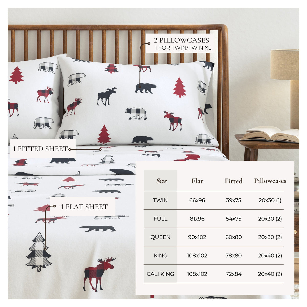 Great Bay Home Boulder Turkish cotton flannel sheet set, view 9
