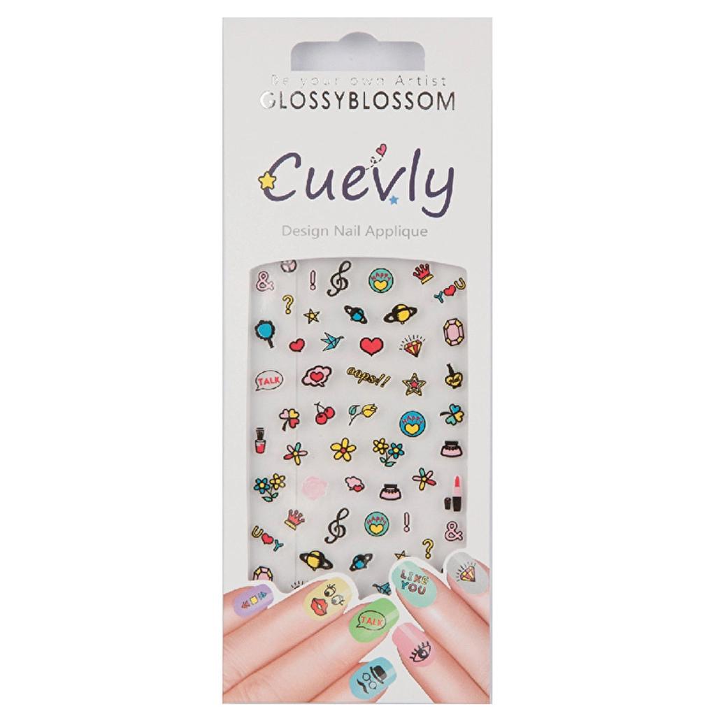 Glossy Blossom Nail Art Sticker Cuevly-96678 by Beauty Care Bag