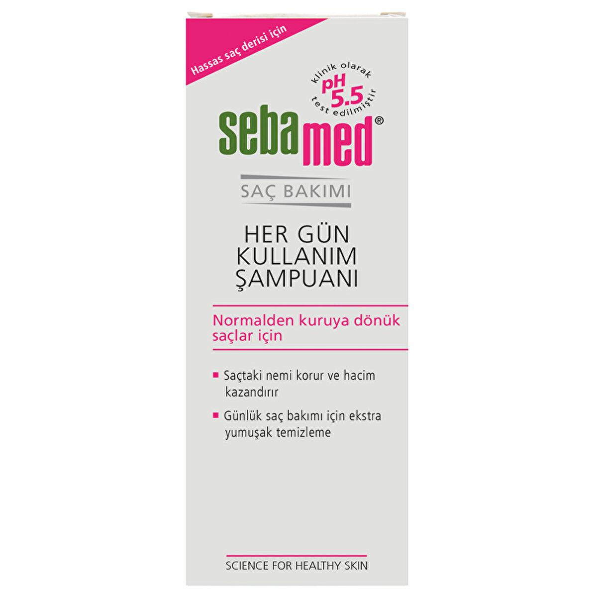 Sebamed Daily Use Shampoo - Gentle Cleansing for Dry, Weak, Thin Hair - Adds Shine and Vitality - Frequent Wash Shampoo by Beauty Care Bag