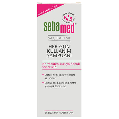 Sebamed Daily Use Shampoo - Gentle Cleansing for Dry, Weak, Thin Hair - Adds Shine and Vitality - Frequent Wash Shampoo by Beauty Care Bag