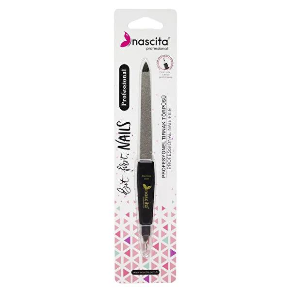 Nascita nail file and cuticle pusher set, 17 cm
