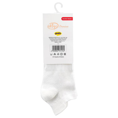 Eklips Premium Micro White Socks Breathable 2-Pack by Beauty Care Bag