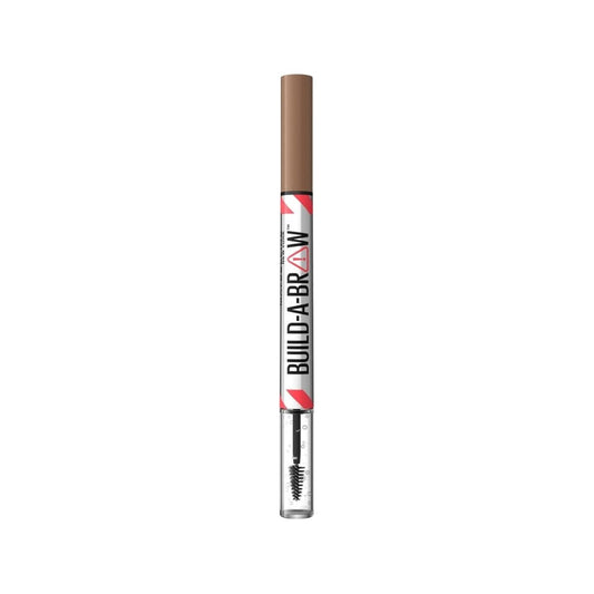Maybelline New York Build a Brow 2-in-1 Eyebrow Pencil and Gel Soft Brown - Convenient 2-in-1 Eyebrow Makeup Solution by Beauty Care Bag