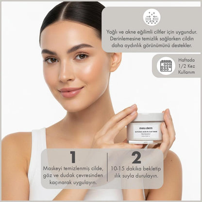 Maruderm Glycolic Acid Clay Mask for Clear Skin 100 ml by Beauty Care Bag