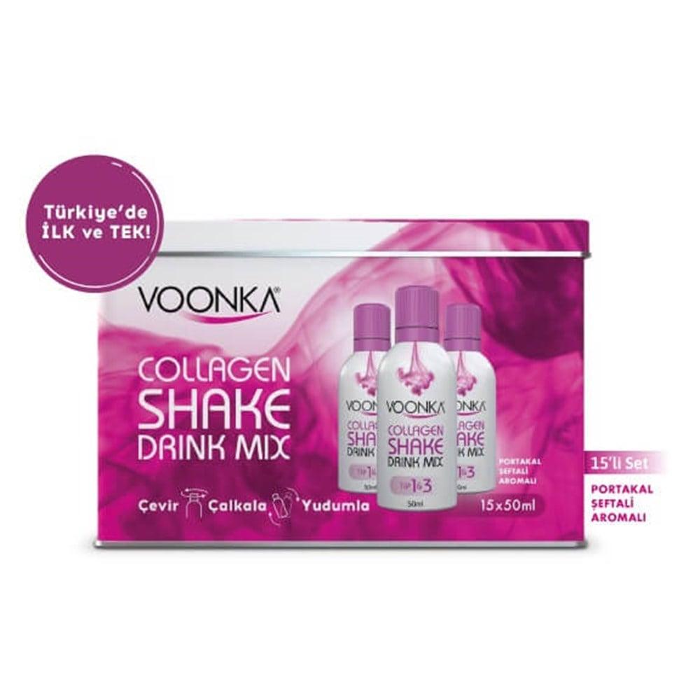 Voonka Collagen Beauty Shake Drink Mix - Anti-Aging Collagen Supplement with Hyaluronic Acid & Vitamin C by Beauty Care Bag