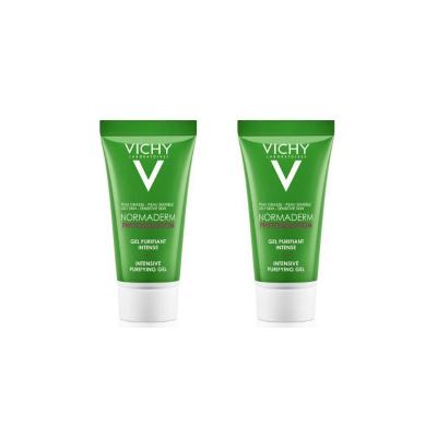 Vichy Normaderm Phytosolution Intensive Purifying Gel for Oily and Acne-Prone Skin - Mineral Enriched Cleanser with Salicylic Acid and Probiotic Derivatives by Beauty Care Bag