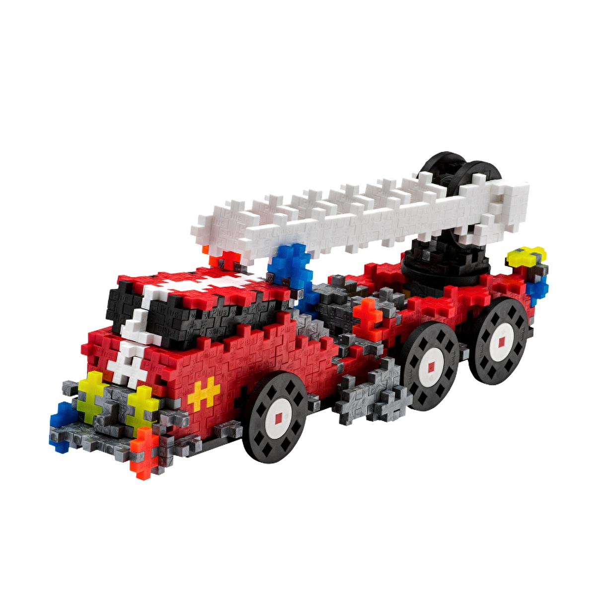 Plus Plus Construction Toy Set - 500 Piece Fire Department Themed Educational Building Blocks for Kids - Enhances Creativity, Fine Motor Skills, and Problem-Solving by Beauty Care Bag