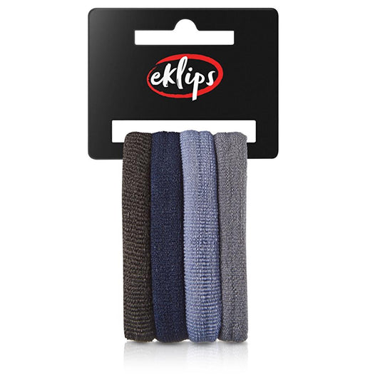 Eklips Large Towel Hair Ties Gentle Hold Assorted 4-Pack by Beauty Care Bag