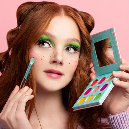 Soda Galaxy Cake Eyeshadow Palette - 9 Versatile Shades for Classic & Creative Looks by Beauty Care Bag