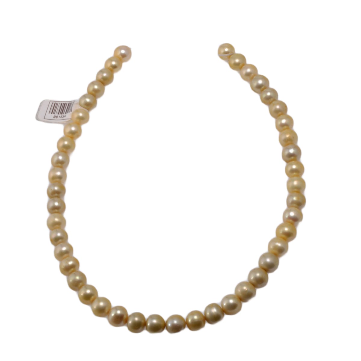 Golden South Sea Pearl Imitation Strand 9mm Beads 14.5 inches - Premium Jewelry Making Pearls by Continental Bead Suppliers
