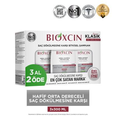 Bioxcin Anti Hair Loss Shampoo for Dry/Normal Hair - 10.14 fl oz, Herbal, pH Balanced, Clinically Tested by Beauty Care Bag