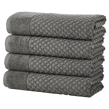 Cotton Diamond Waffle Weave Bath Towel Set - Grayson Collection by Great Bay Home