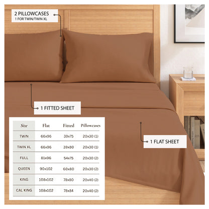 Cotton Solid Flannel Sheet - Nordic Collection by Great Bay Home