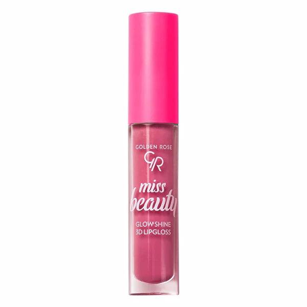Golden Rose Miss Beauty Glow Shine 3D Lipgloss Pink Dream No.4 - Shiny, Voluminous Lip Finish by Beauty Care Bag