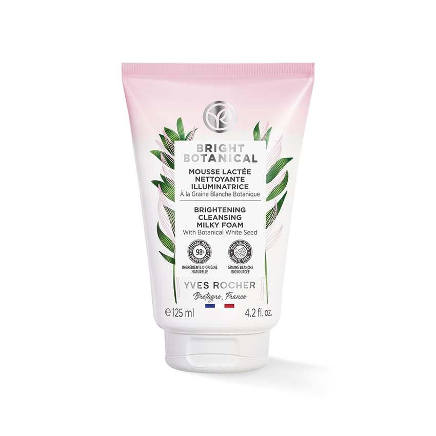 Bright Botanical Facial Cleansing Foam - Gentle Makeup Remover for Blemished Skin with White Tagua Seed by Beauty Care Bag