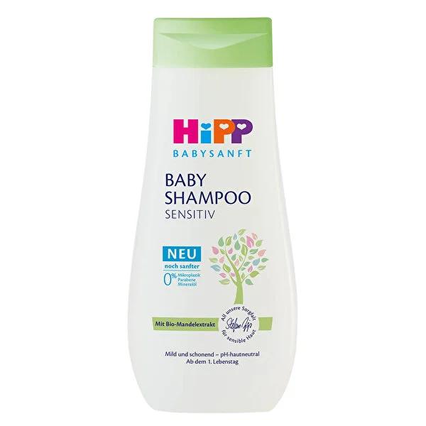 Hipp Organic Baby Shampoo 200ml - Tear-Free, Gentle Cleansing for Sensitive Skin & Healthy Hair with Almond Extract by Beauty Care Bag