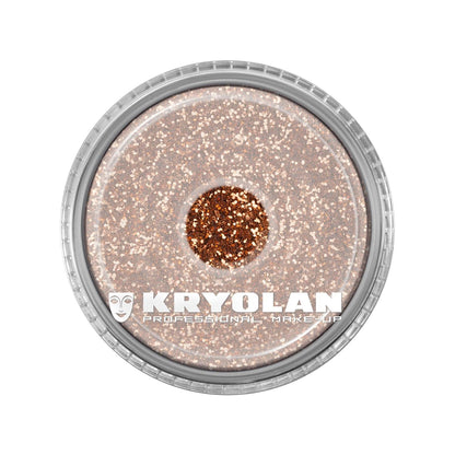 Kryolan Polyester Glimmer Medium Copper Glitter 4g by Beauty Care Bag