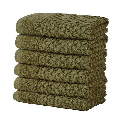 Cotton Diamond Waffle Weave Bath Towel Set - Grayson Collection by Great Bay Home