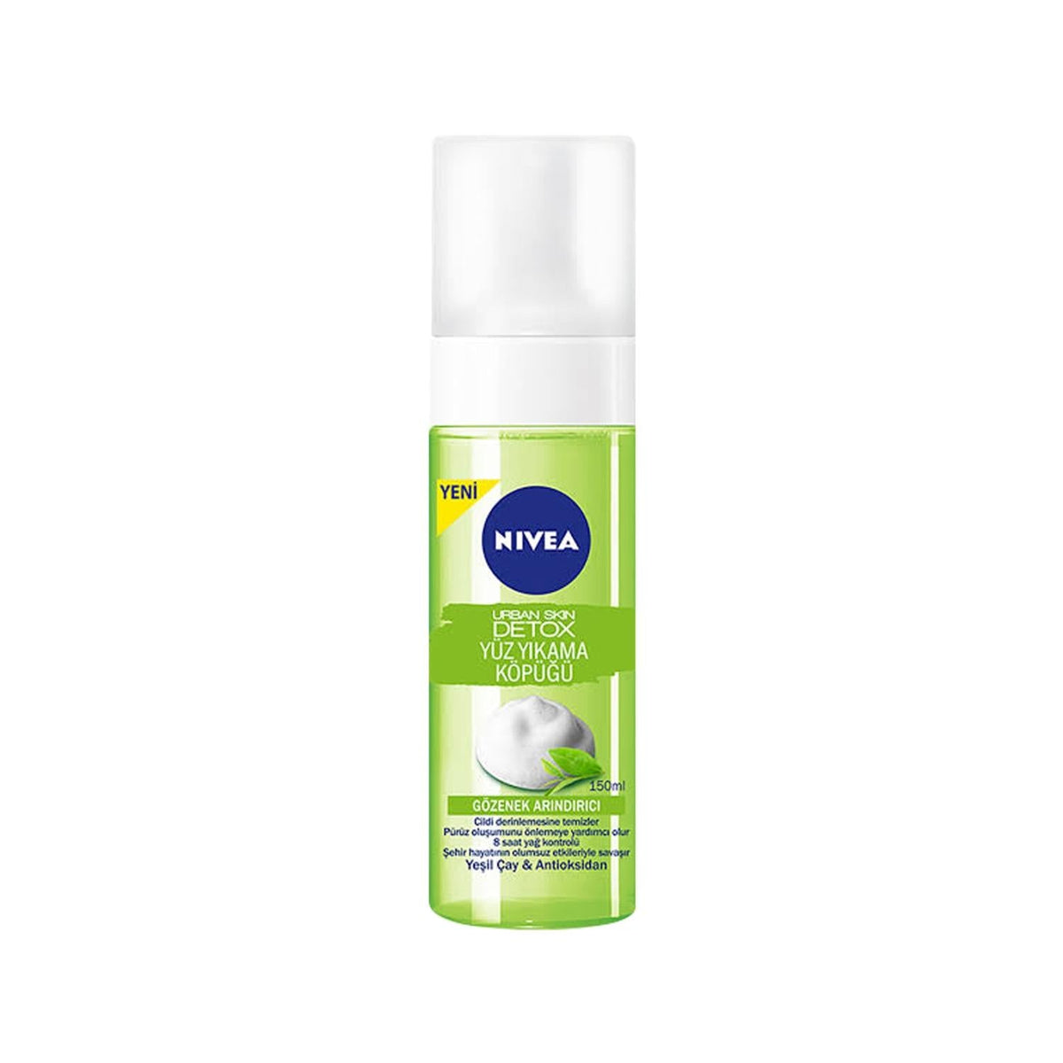 Nivea Urban Skin Detox Face Wash - Detoxifying Foaming Formula for Urban Skin Stressors, 5.07 fl oz by Beauty Care Bag
