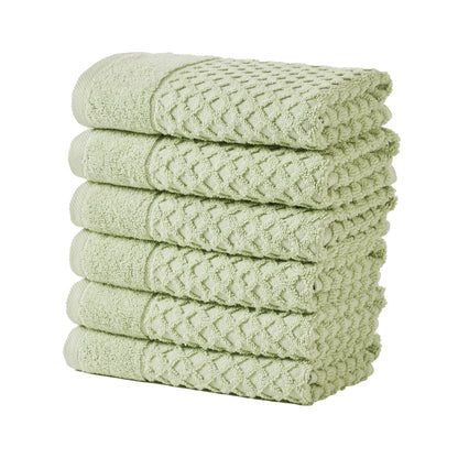 Cotton Diamond Waffle Weave Bath Towel Set - Grayson Collection by Great Bay Home